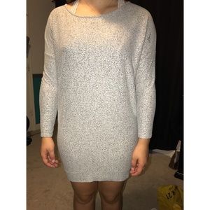 grey fitted dress from charlotte russe